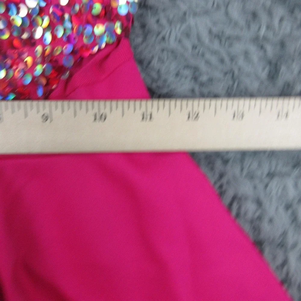 Weissman Dress 10/12 Girls Night Out Sequin Halter Skater Dance Costume NWOT